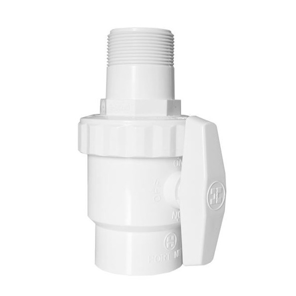 SP0723 TRIMLINE 2 Way Ball Valve, 1-1/2" MIP x 1-1/2" Hayward Hayward - 1
