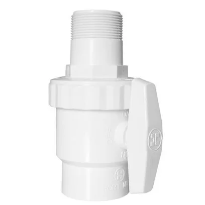 SP0723 TRIMLINE 2 Way Ball Valve, 1-1/2 MIP x 1-1/2 Hayward