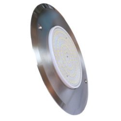LED Light Slim 8W 12V DC Color Warm White 8 mm Stainless Steel 316 Diameter 160 mm Jesta