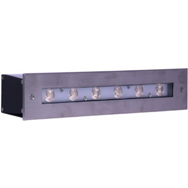 LED Light MODEL HUW330 Color RGB 18W 12V DC Stainless Steel 316 Square Shape Niche Jesta