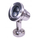 LED Light MODEL HUW823 Color RGB 3W 12V DC Stainless Steel 304 Body with Tripod Jesta