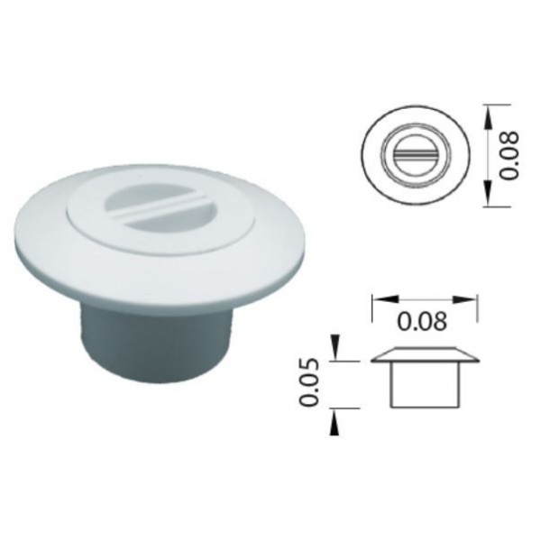 PSF‐06‐W Standard Vacuum (New Model) PSF‐06‐W Connection 1.5 "& 2 " Colour White Pool&spa Pool&Spa - 1
