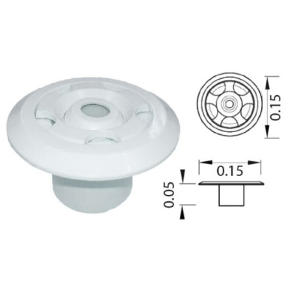 PSF‐03‐W Star Eyeball PSF‐03‐W Connection 1.5 "& 2 " Colour Black Pool&spa Pool&Spa - 1