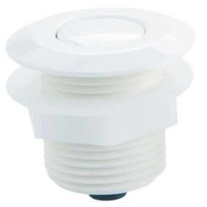 Pneumatic press button switch - White plastic front panel Astralpool - 1