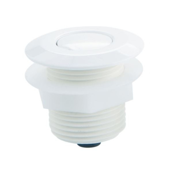 Pneumatic press button switch - White plastic front panel Astralpool