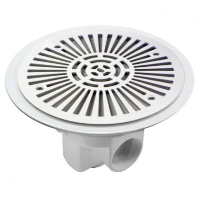 Circular main drain Ø 270 mm with grille in ABS - Flow rate 13m3/h Astralpool - 1