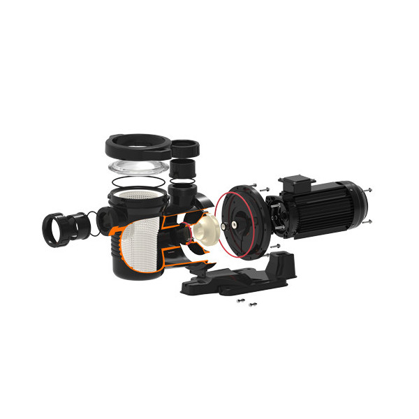 ปั๊มสระว่ายน้ำ Emaux UPH550 5.5HP 380V Conn 3 Inch Flowrate 75m3 Per Hour Ultra-Power Commercial Pump Emaux - 1