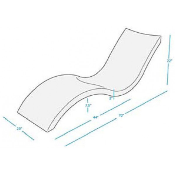 In Pool Furniture Model Singature Chaise Ledge Lounger Ledge Lounger - 2