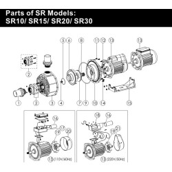 อะไหล่ปั๊ม Emaux SR