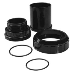 Emaux 1.5" union set Black with O-ring (89280102B) Emaux - 1