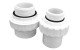 Emaux 1.5" union set White with O-ring (89280102W) Emaux - 1