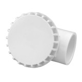 EM3822B Suction Drain Ell Body Connection 1.5" Color White Emaux - 1