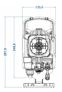 Front View Dimensions