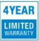 4 Year Limited Warranty