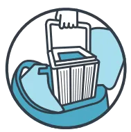 Top-access filtration icon