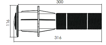 แบบร่างขนาดของไฟสำหรับติดตั้งกับท่อร้อยสาย