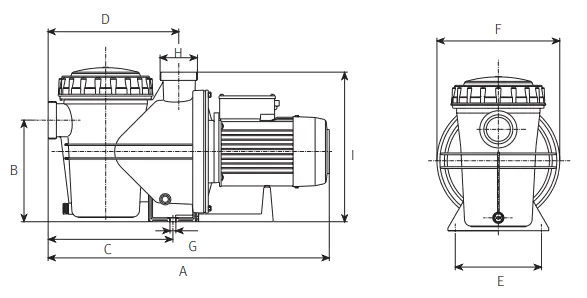 แบบแปลนมิติตัวเครื่อง ESPA Silen S2 Dimensions