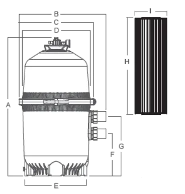 Technical Drawing of Cartridge Filter Element