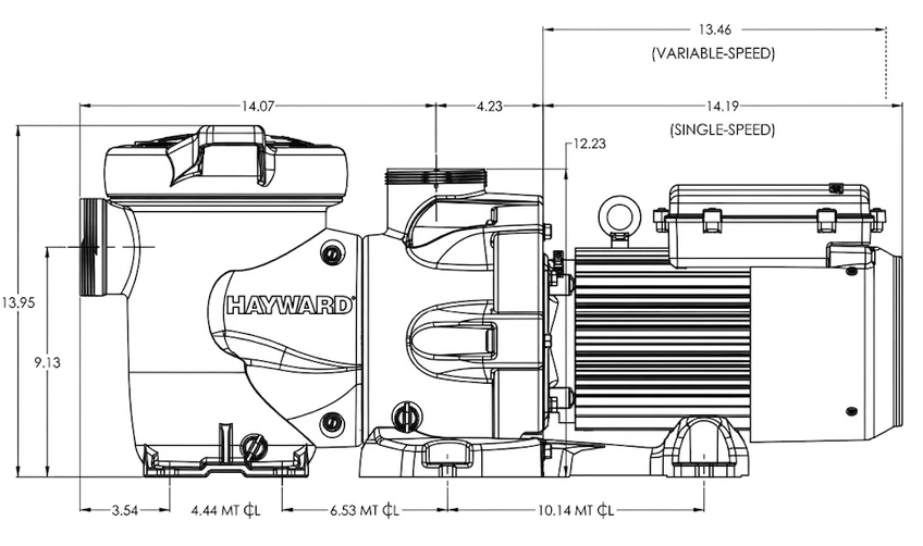 Dimensions Side Diagram
