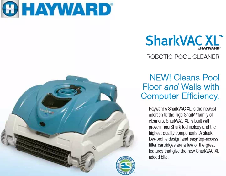 หุ่นยนต์ทำความสะอาดสระว่ายน้ำ Hayward SHARKVAC XL