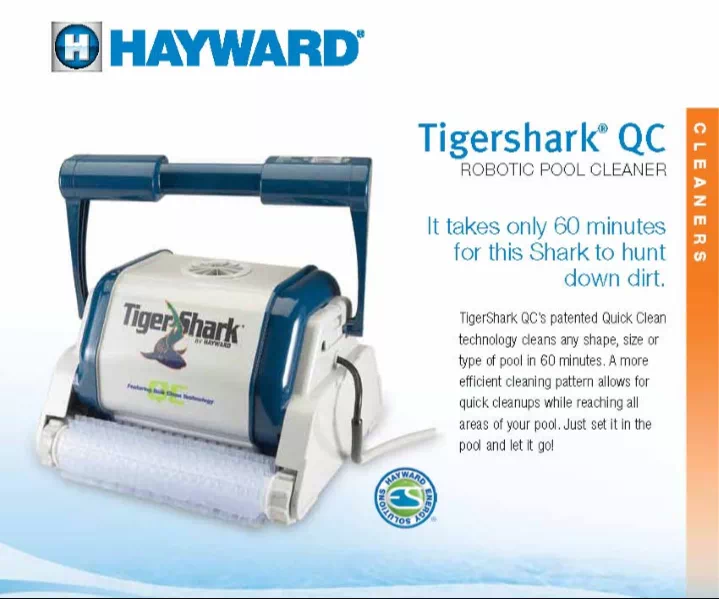 หุ่นยนต์ทำความสะอาดสระว่ายน้ำ Hayward TigerShark QC