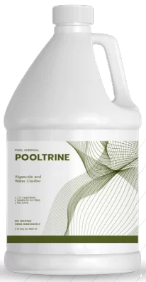 ขวดผลิตภัณฑ์กำจัดตะไคร่ POOLTRINE