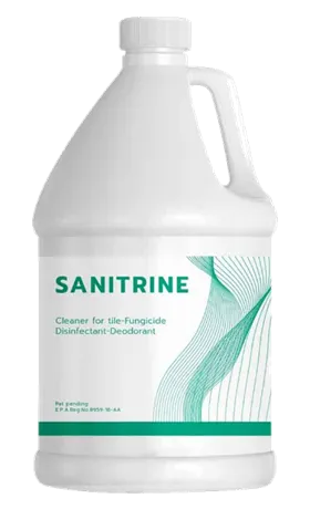 ขวดผลิตภัณฑ์ SANITRINE สำหรับทำความสะอาดสระว่ายน้ำ