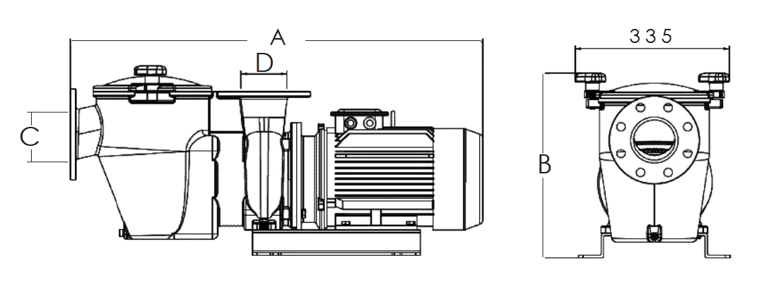 แบบแปลนมิติและระยะการติดตั้ง Engineering Dimension Drawings Emaux SE Series