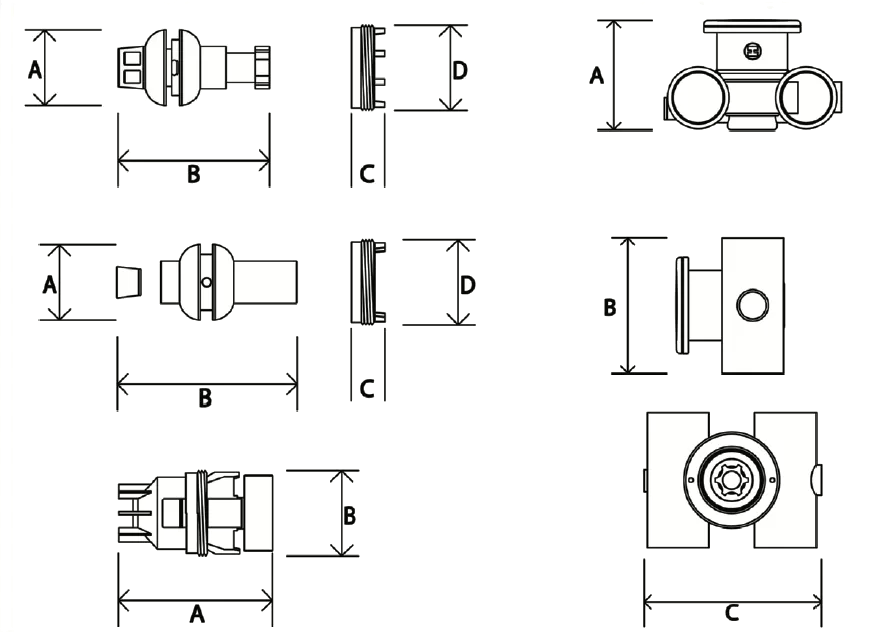 JetAir III Common Body Diagrams