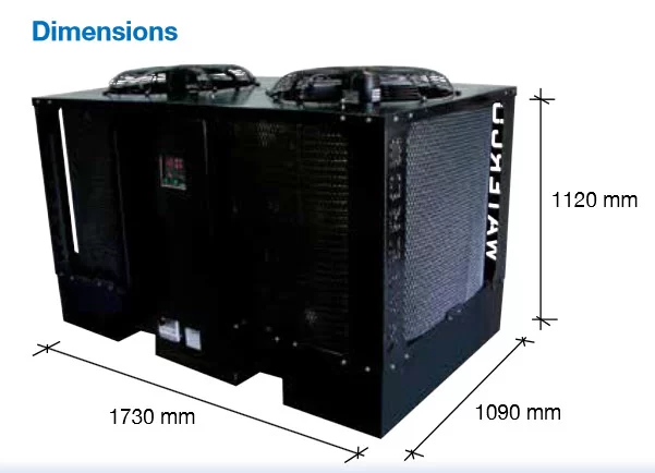 Waterco ElectroHeat Pro 97kW Front Profile View