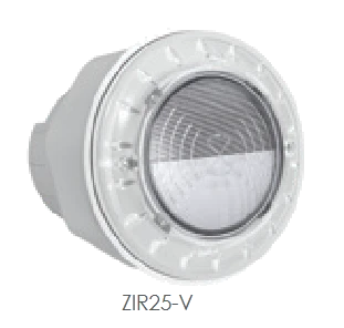 โคมไฟสระว่ายน้ำ รุ่น ZIR25-V สำหรับสระไฟเบอร์กลาส