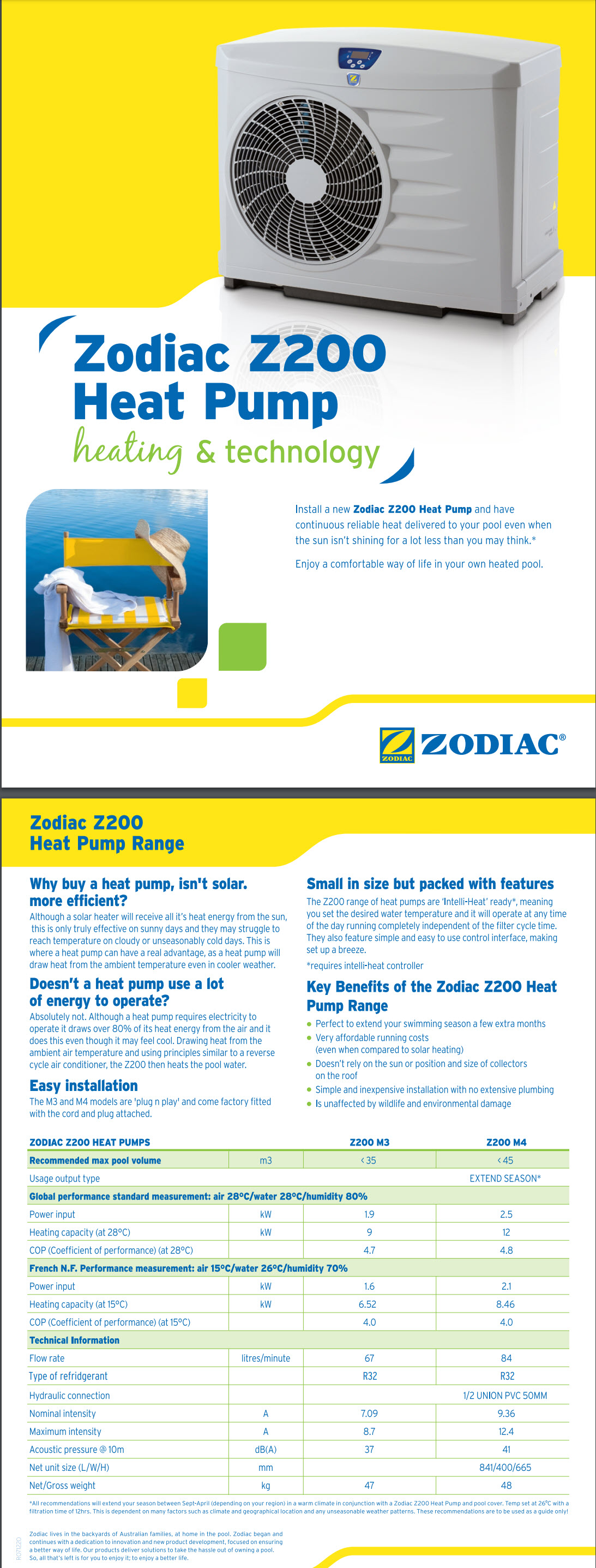 Z200 Heat Pump Zodiac