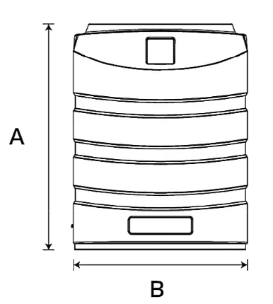 Heat Pump Dimension Blueprint 1