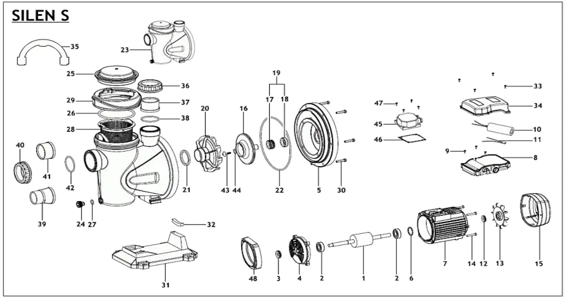 อะไหล่ปั๊ม espa silen s