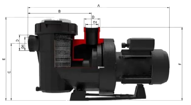 Pump Dimensions Side View